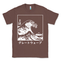 Chestnut the great wave off kanagawa Classic Tee - artisFamous