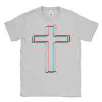 Moon Dust A Neon Christian Cross Classic Tee - artisFamous