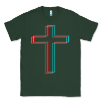 Sports Green A Neon Christian Cross Classic Tee - artisFamous