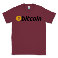 Burgundy vintage look bitcoin Classic Tee - artisFamous