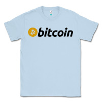 Dusty Blue vintage look bitcoin Classic Tee - artisFamous