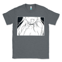 Charcoal Heather anime eyes Classic Tee - artisFamous