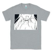 Heather Grey anime eyes Classic Tee - artisFamous