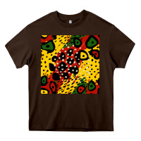 Chocolate Brown african colors pattern Heavy Core Tee - BundleAndBundleShop