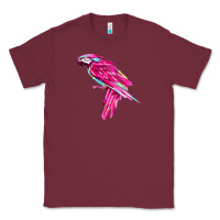 Burgundy pink parrot T-shirts Classic Tee - artisFamous