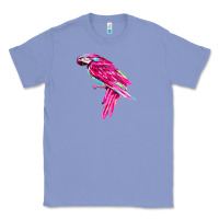 Colony Blue pink parrot T-shirts Classic Tee - artisFamous