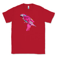 Red pink parrot T-shirts Classic Tee - artisFamous