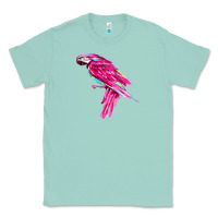 Seafoam pink parrot T-shirts Classic Tee - artisFamous
