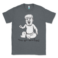 Charcoal Heather baby trump Classic Tee - artisFamous