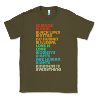 Army Green vintage, retro science is real, black lives matter Classic Tee - artisFamous