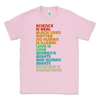 Bubblegum Pink vintage, retro science is real, black lives matter Classic Tee - artisFamous