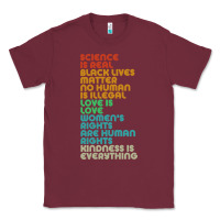 Burgundy vintage, retro science is real, black lives matter Classic Tee - artisFamous