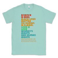 Seafoam vintage, retro science is real, black lives matter Classic Tee - artisFamous