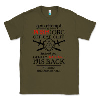 Army Green tabletop rpg d20 orc massage critical failure Classic Tee - artisFamous