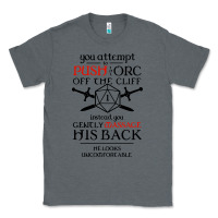 Charcoal Heather tabletop rpg d20 orc massage critical failure Classic Tee - artisFamous
