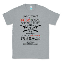 Heather Grey tabletop rpg d20 orc massage critical failure Classic Tee - artisFamous