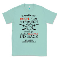 Seafoam tabletop rpg d20 orc massage critical failure Classic Tee - artisFamous