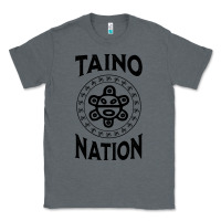 Charcoal Heather white taino nation coqui sun boricua taino Classic Tee - artisFamous