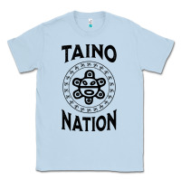 Dusty Blue white taino nation coqui sun boricua taino Classic Tee - artisFamous