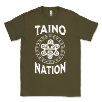 Army Green white taino nation coqui sun boricua taino Classic Tee - artisFamous