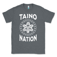 Charcoal Heather white taino nation coqui sun boricua taino Classic Tee - artisFamous