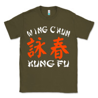 Army Green Wing Chun Classic Tee - artisFamous