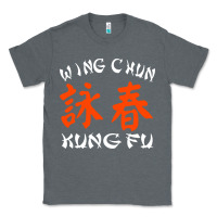 Charcoal Heather Wing Chun Classic Tee - artisFamous