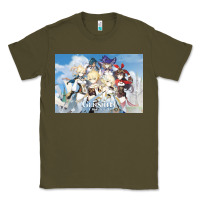 Army Green Genshin Impact Classic Tee - artisFamous