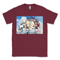 Burgundy Genshin Impact Classic Tee - artisFamous