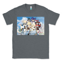 Charcoal Heather Genshin Impact Classic Tee - artisFamous