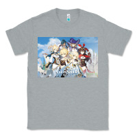 Heather Grey Genshin Impact Classic Tee - artisFamous