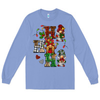 Colony Blue christmas ho ho ho gnomes Long Sleeve Tee - BarkalooDesign
