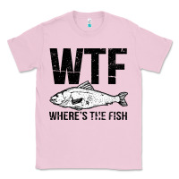 Bubblegum Pink wtf where's the fish Classic Tee - artisFamous
