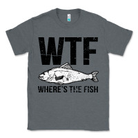 Charcoal Heather wtf where's the fish Classic Tee - artisFamous