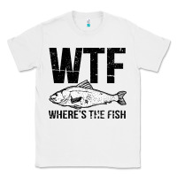 White wtf where's the fish Classic Tee - artisFamous
