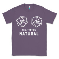 Lavender yes they're natural 20 dice funny rpg gamer Classic Tee - artisFamous