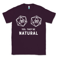 Plum yes they're natural 20 dice funny rpg gamer Classic Tee - artisFamous