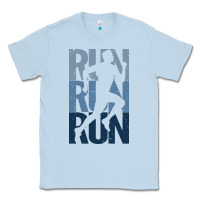 Dusty Blue Run Running | for Runners Classic Tee - artisFamous