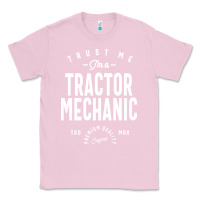 Bubblegum Pink Tractor Mechanic Gift Funny Job Title Profession Birthday Idea Classic Tee - artisFamous