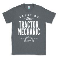 Charcoal Heather Tractor Mechanic Gift Funny Job Title Profession Birthday Idea Classic Tee - artisFamous
