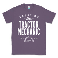 Lavender Tractor Mechanic Gift Funny Job Title Profession Birthday Idea Classic Tee - artisFamous