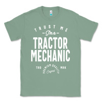 Sage Tractor Mechanic Gift Funny Job Title Profession Birthday Idea Classic Tee - artisFamous