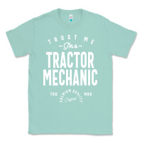 Seafoam Tractor Mechanic Gift Funny Job Title Profession Birthday Idea Classic Tee - artisFamous
