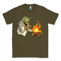 Army Green Yoda is warming up Classic Tee - artisFamous