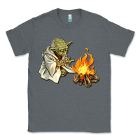 Charcoal Heather Yoda is warming up Classic Tee - artisFamous
