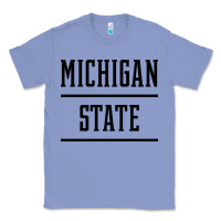 Colony Blue Michigan MI State vintage Athletic Style Classic Tee - artisFamous