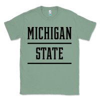 Sage Michigan MI State vintage Athletic Style Classic Tee - artisFamous