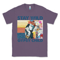 Lavender stay wild gypsy child letter rainbow Classic Tee - artisFamous
