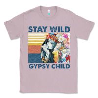 Lilac stay wild gypsy child letter rainbow Classic Tee - artisFamous
