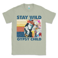 Matcha stay wild gypsy child letter rainbow Classic Tee - artisFamous